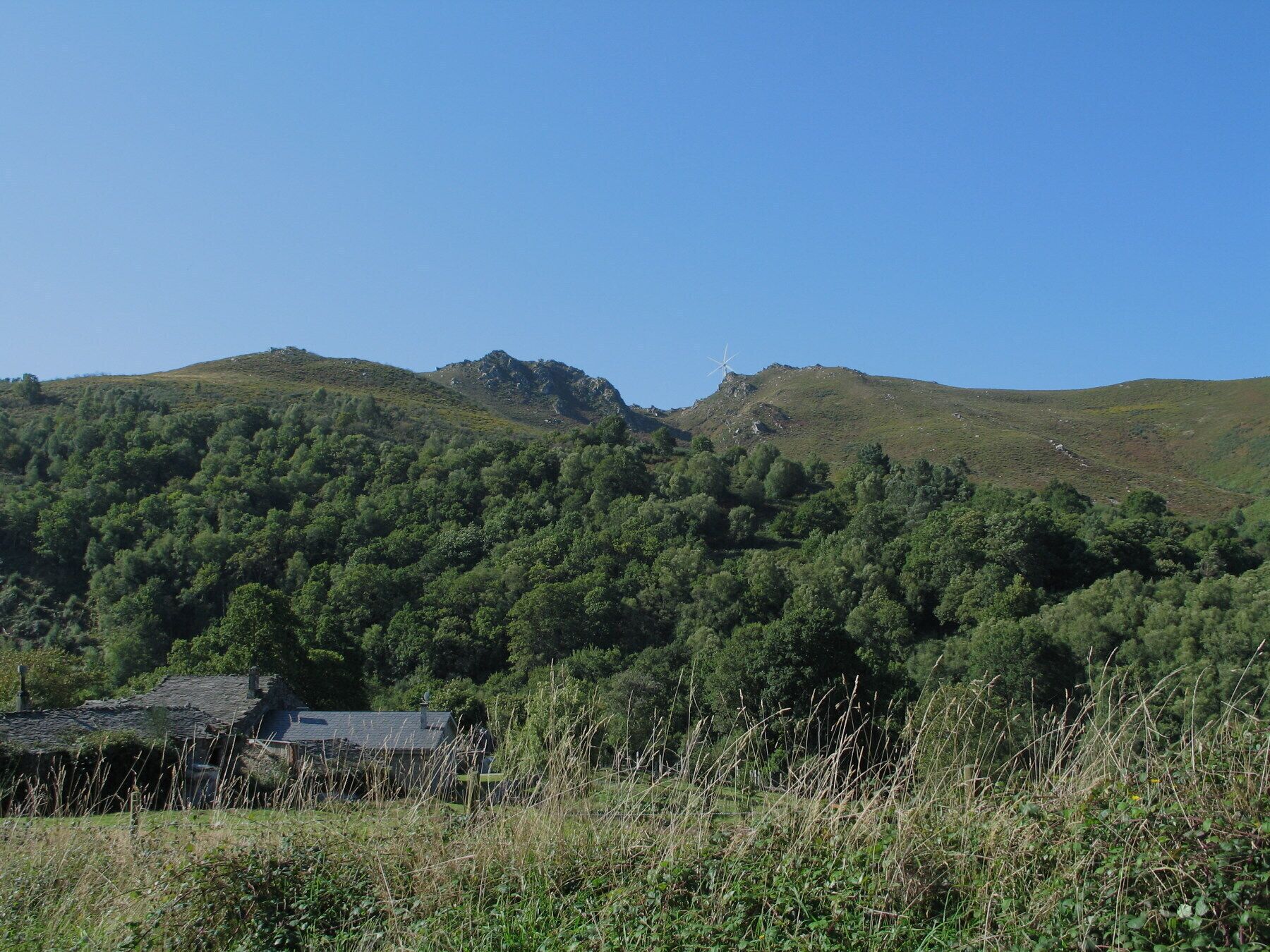 Goía, a place in Lousada, Xermade, Lugo, Galicia, Spain; viewed from Invernés.
