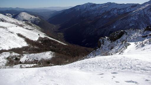 Ancares range and valley from Ancares pass (Candín, León, Spain)