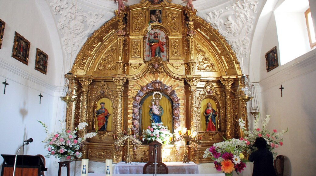 Altar piece of the hermitage of La Virgen del Camino in Castrillo de Villavega (Palencia, Castile and León).