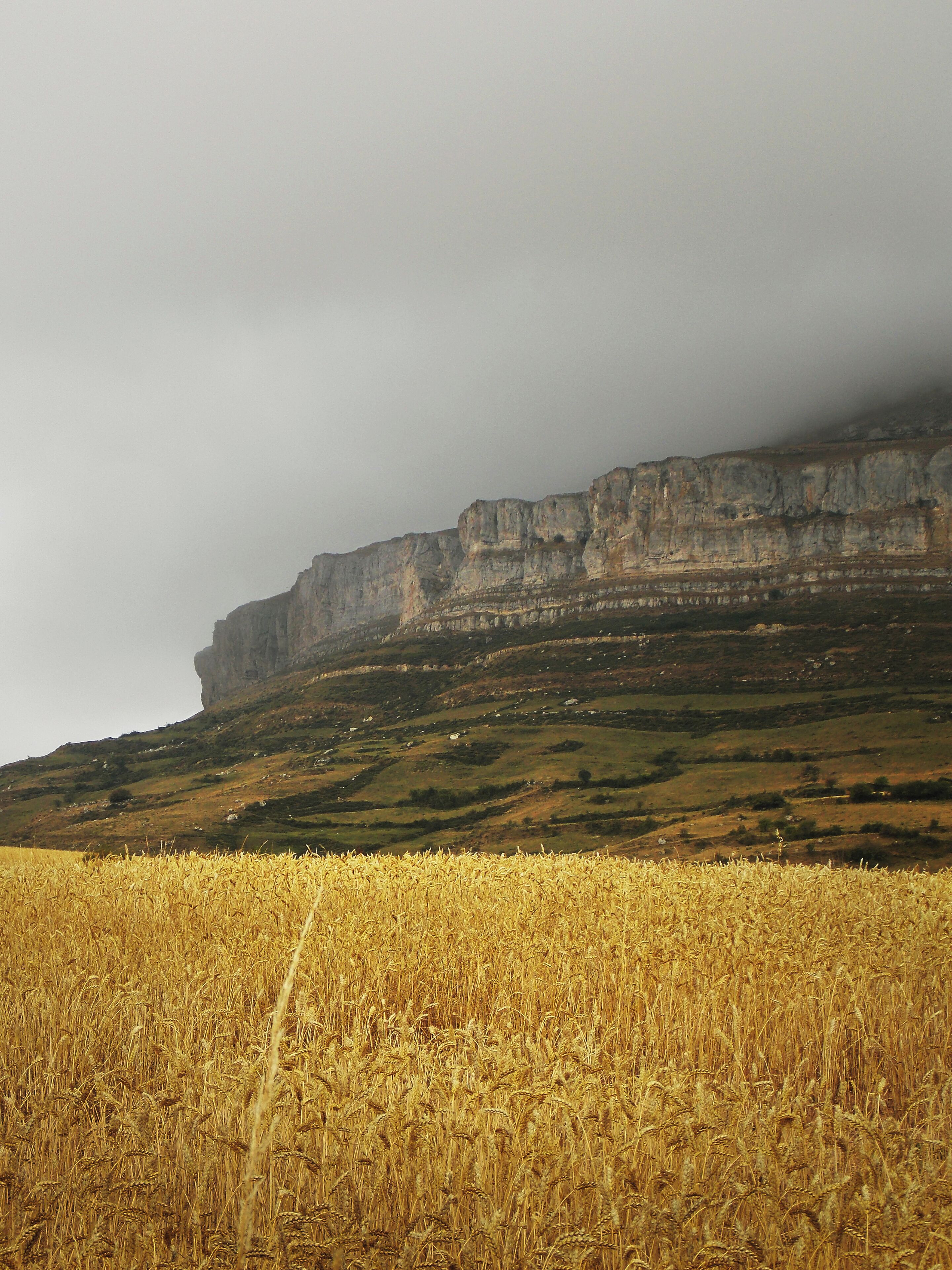 Desde la carretera BU-623 entre Villamartín de Villadiego y el pueblo de Amaya, casi llegando ya al segundo. Amaya era una antigua ciudad cántabra sobre el macizo que lleva su nombre, hoy al norte de la provincia de Burgos. El castro se convirtió en una fortaleza y después en una ciudad visigoda, capital del Ducado de Cantabria. Mi artículo sobre Amaya en Jot Down: <a href="http://www.jotdown.es/2014/08/amaya-una-capital-en-la-nada/" rel="nofollow">www.jotdown.es/2014/08/amaya-una-capital-en-la-nada/</a> Más en Wikipedia: <a href="http://es.wikipedia.org/wiki/Amaya_" rel="nofollow">es.wikipedia.org/wiki/Amaya_</a>(ciudad) En Google Maps: <a href="https://www.google.es/maps/@42.6528973,-4.1544179,3274m/data=!3m1!1e3" rel="nofollow">www.google.es/maps/@42.6528973,-4.1544179,3274m/data=!3m1...</a>