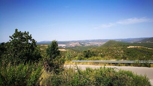 Cardona i castell venint de Serrateix