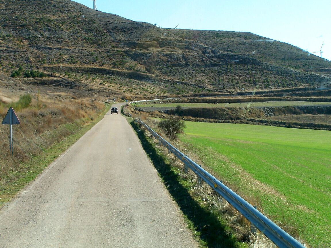 Carretera a parque eólico