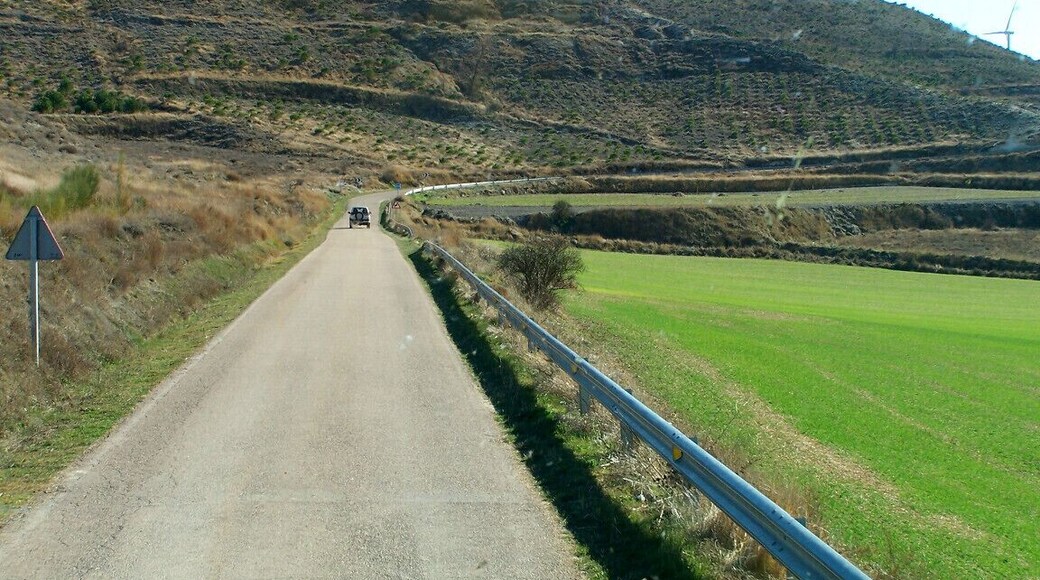 Carretera a parque eólico