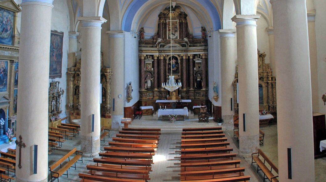 Interior of the Church of La Asunción of Villasarracino (Palencia, Castile and León).