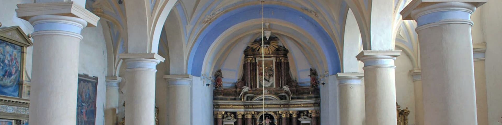 Interior of the Church of La Asunción of Villasarracino (Palencia, Castile and León).
