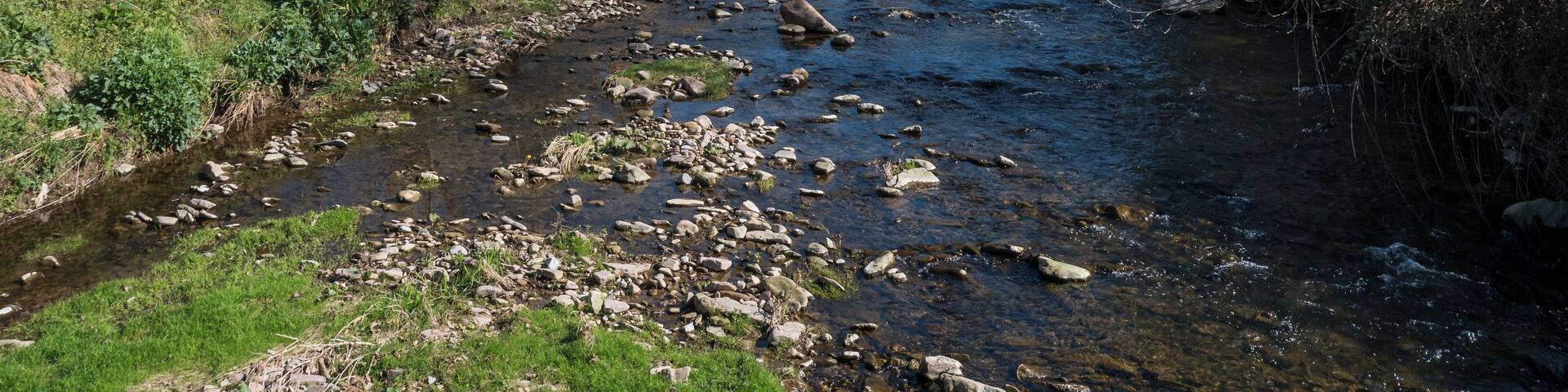 Elduain stream in Berrobi. Gipuzkoa, Basque Country, Spain