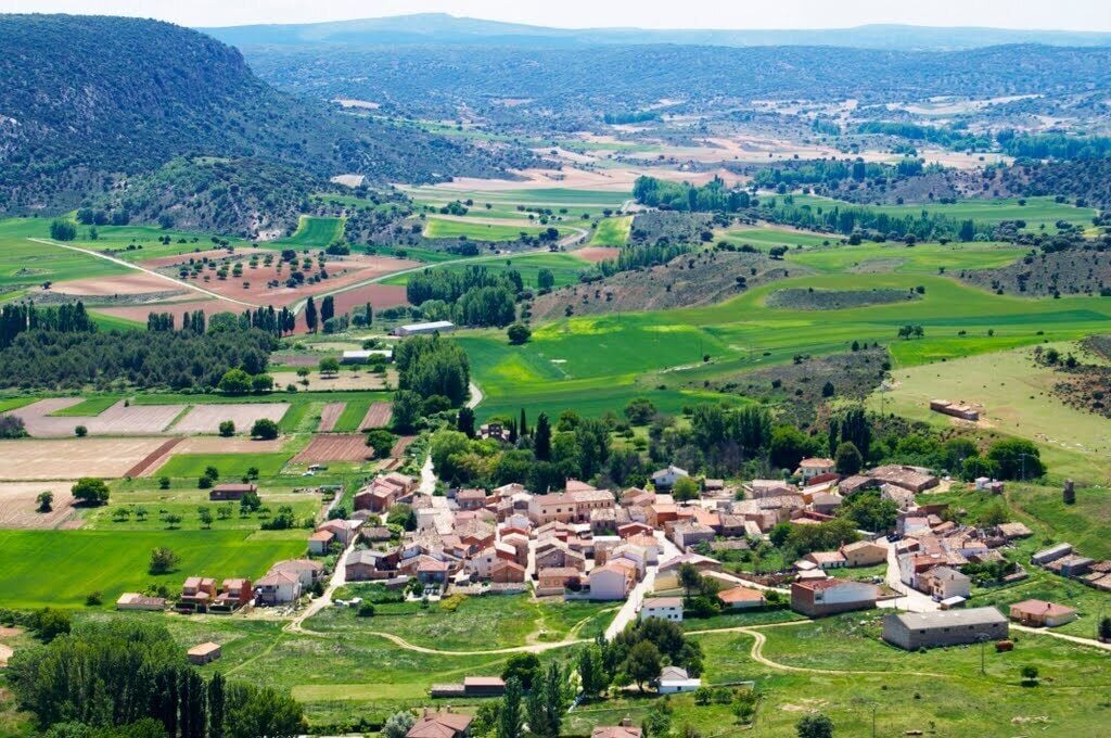View of Huérmeces del Cerro, Guadalajara, Spain.