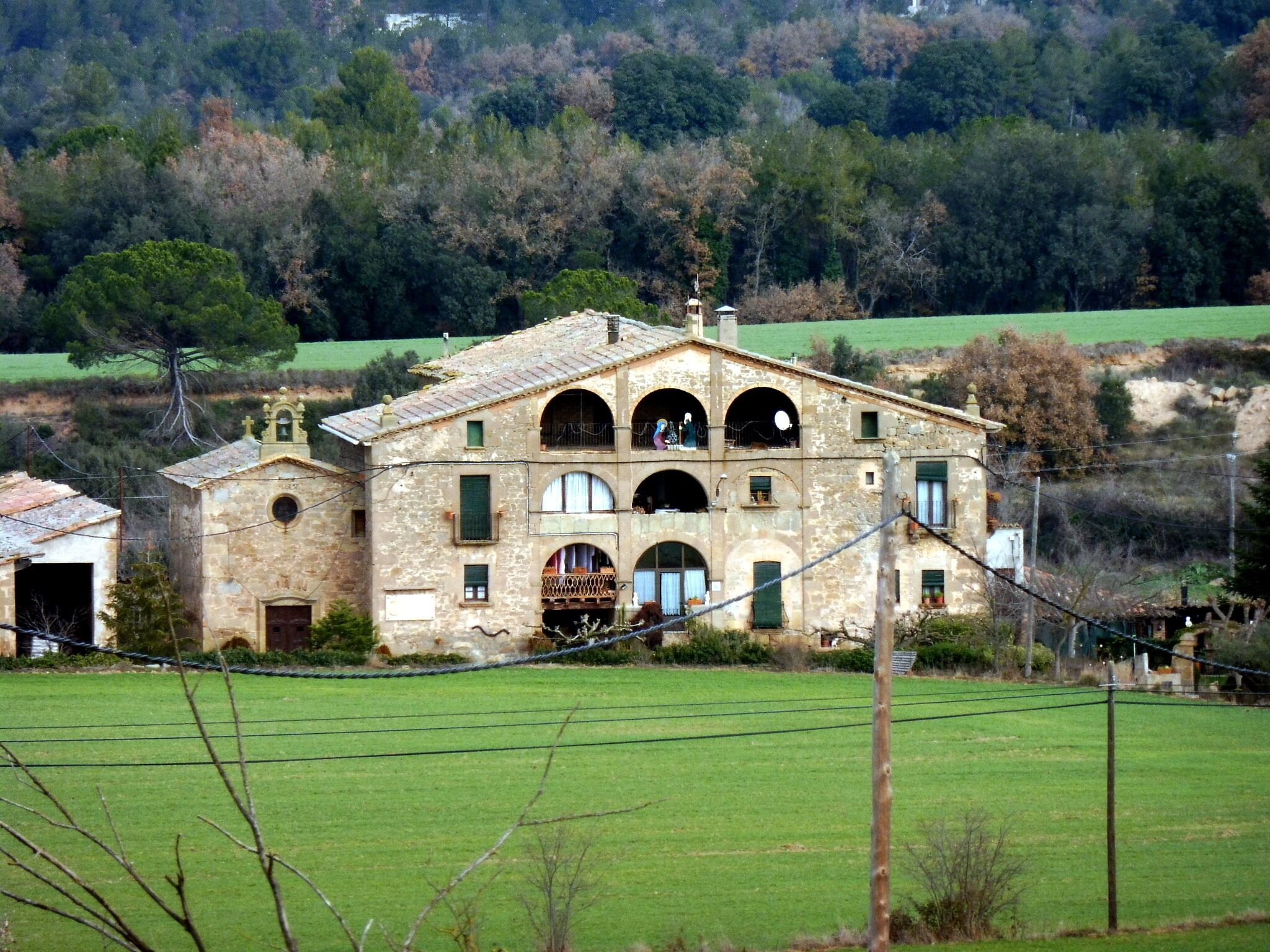La Sala de Santa Linya (Navès), des de Linya