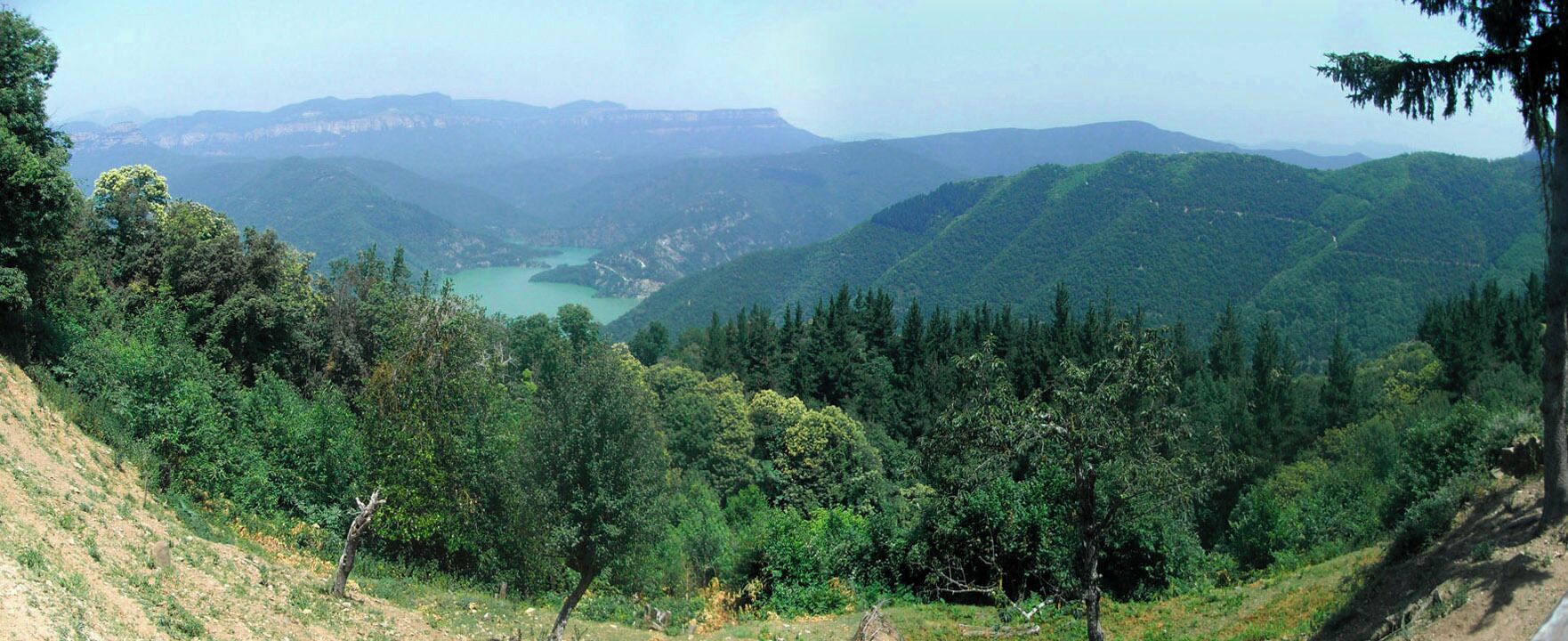 Panoràmica des del santuari del Coll en direcció nord