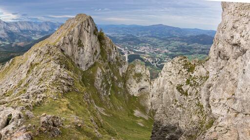 Views of Udalaitz mountain and surrounding area in the Basque Country (Spain)