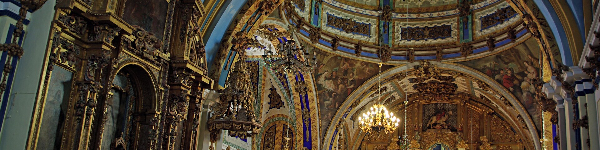 Inside of Our Lady of Cubillo hermitage in Santa MarĂa del Cubillo (Ăvila, Spain)