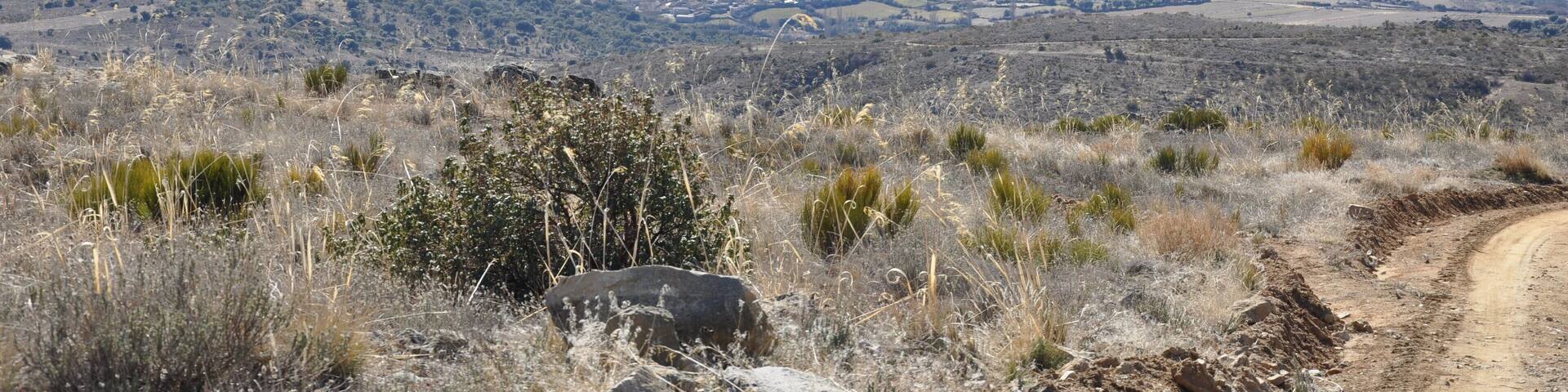 Vista panorámica de Poveda (Ávila), España.
