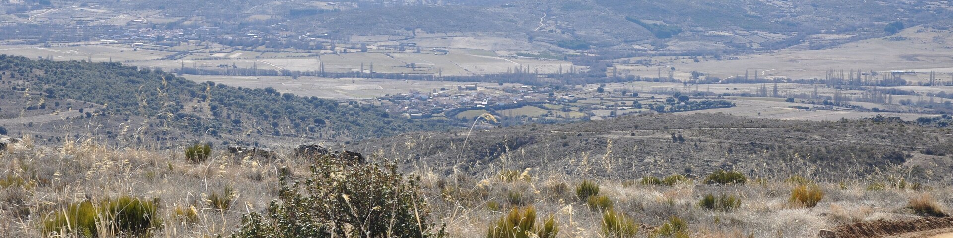 Vista panorámica de Poveda (Ávila), España.