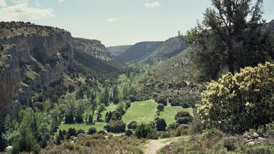 Gorge at Montejo de la Vega de la Serrezuela (Segovia, Spain), a natural reserve.