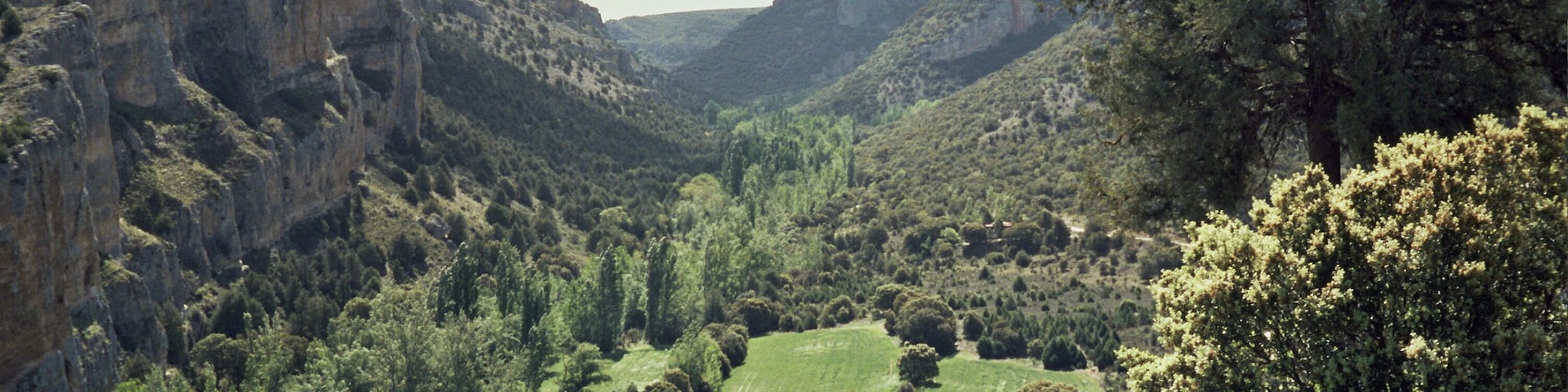 Gorge at Montejo de la Vega de la Serrezuela (Segovia, Spain), a natural reserve.