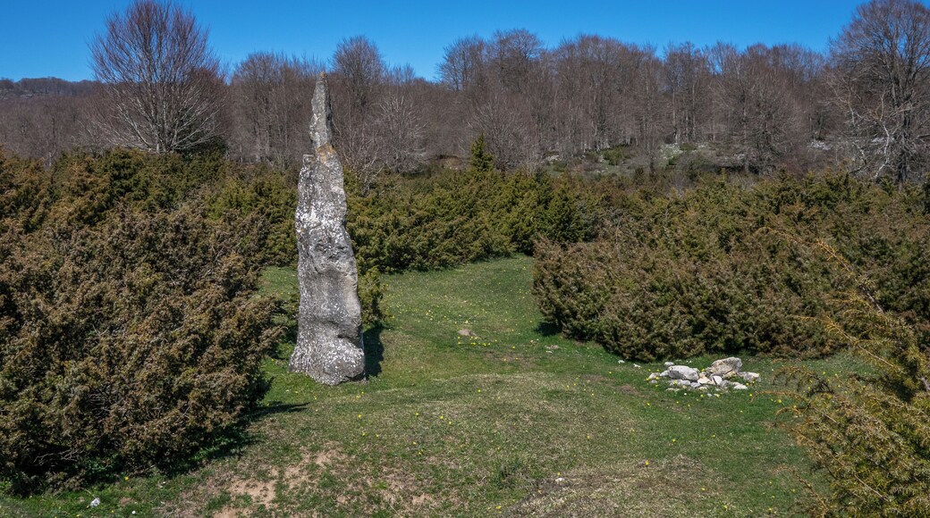 Itaida Menhir in the Entzia mountain range. Álava, Basque Country, Spain