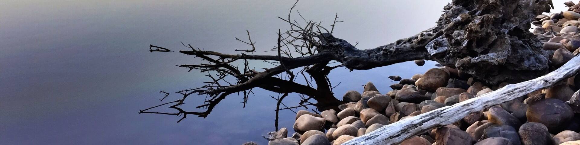 Beautiful sunset at the Rosal Reservoir near Peraleda de San Román #goldenhour #Waterlust