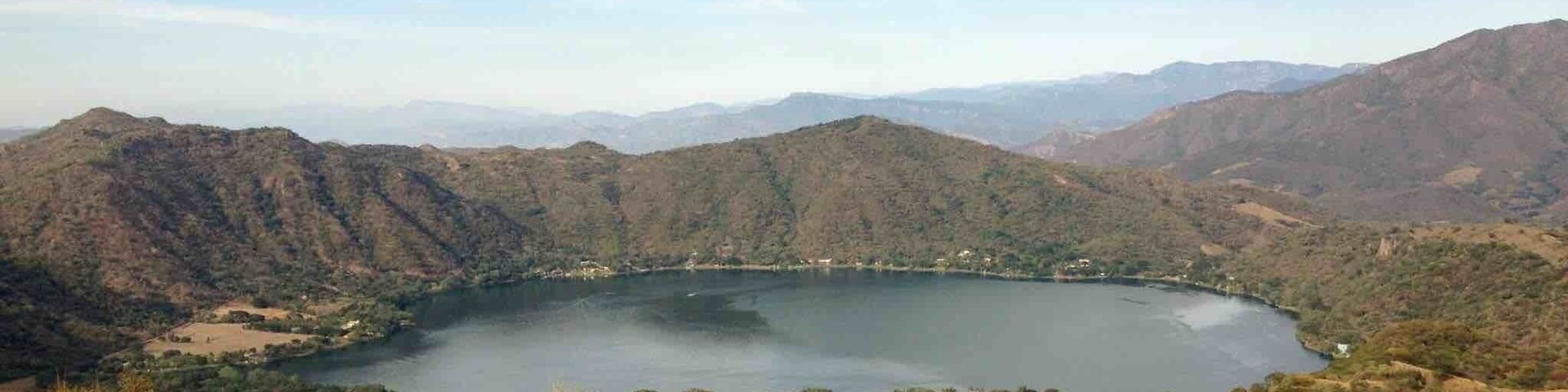 Used to be an active volcano now is a beautiful lagoon where you can practice motorized and non motorized water sports. Just 2.5hrs driving from Guadalajara City... itโs been known as โendless lagoonโ since nobody knows how truly deep it is... #lifeatexpedia #musttosee #visitmexico