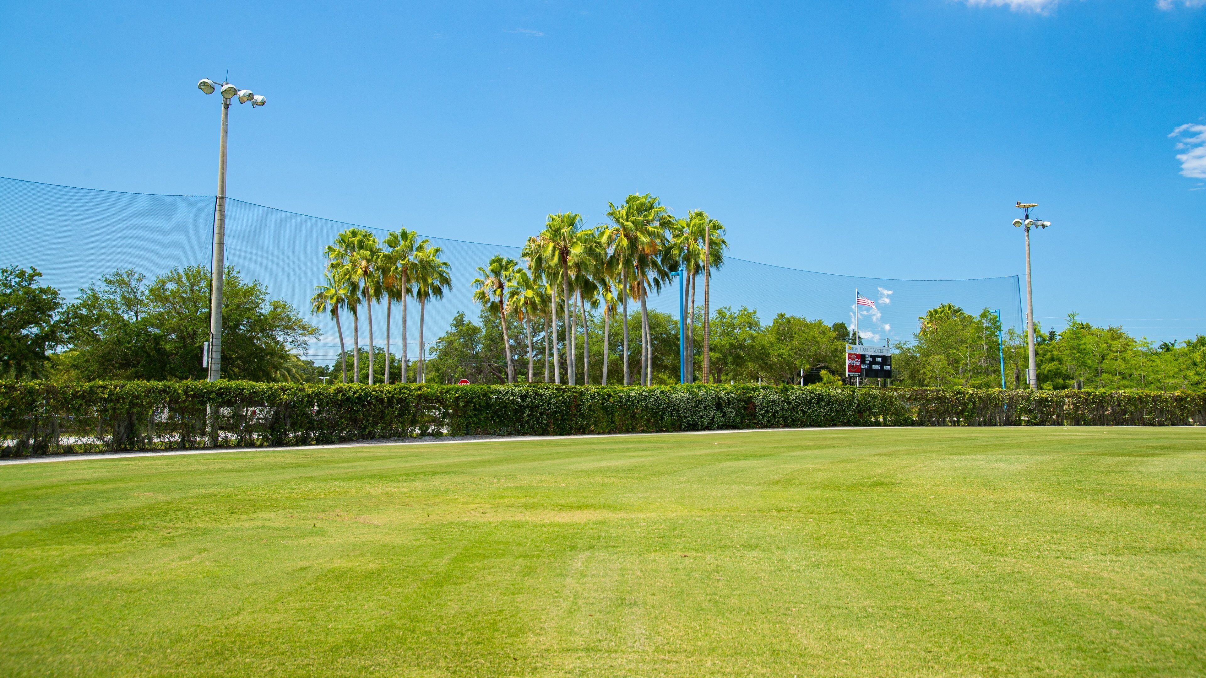 Eddie C. Moore Softball Complex which includes a garden