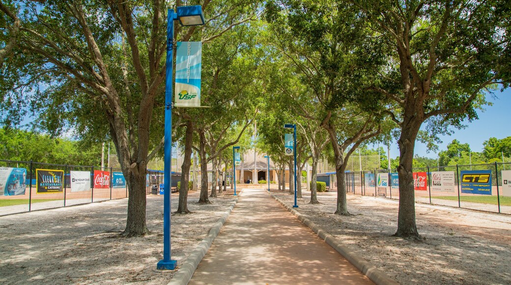 Eddie C. Moore Softball Complex showing a garden