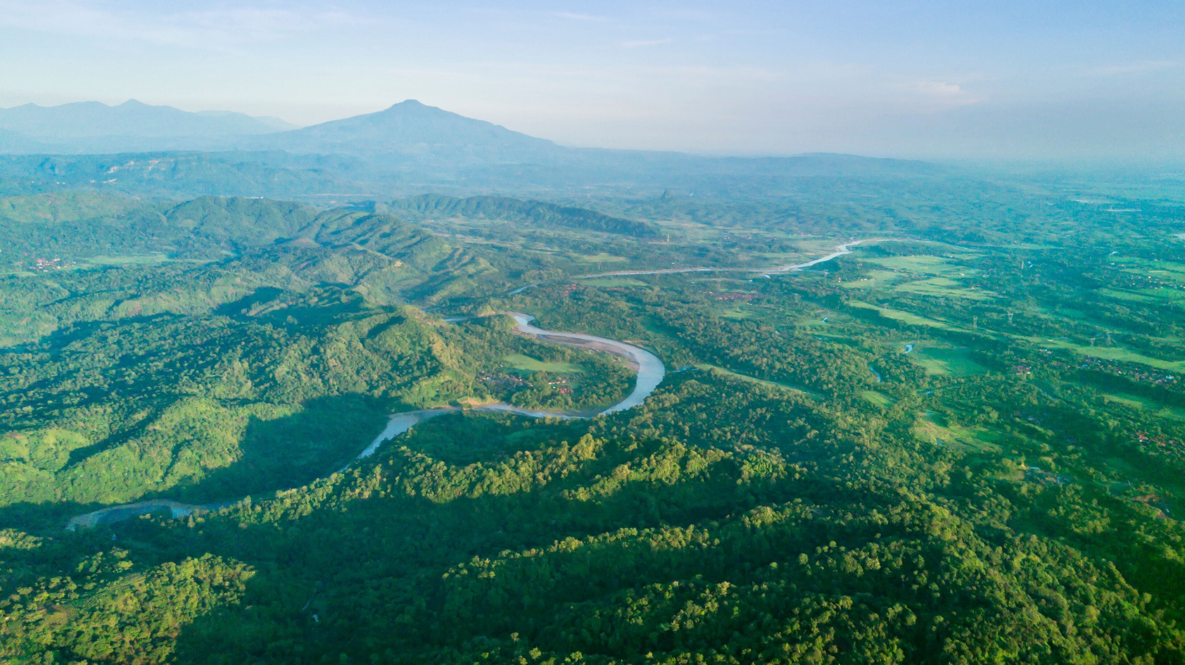 Beautiful view in mountain valley