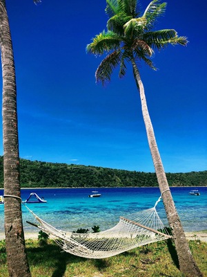Relaxing by the beach in Paradise Cove