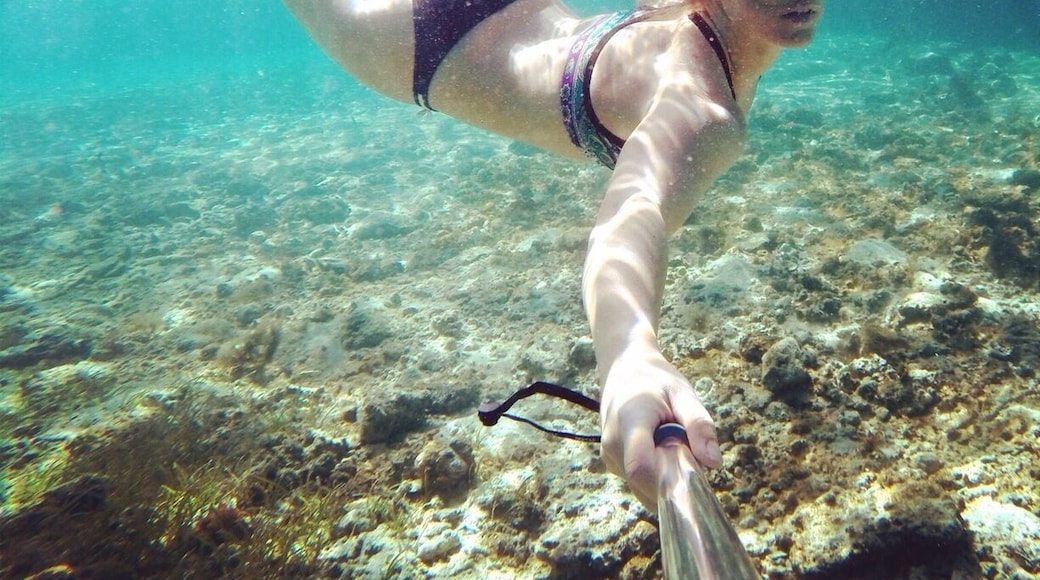Exploring the blue lagoon near Nacula Island, Fiji.
www.rebeccasroutes.com