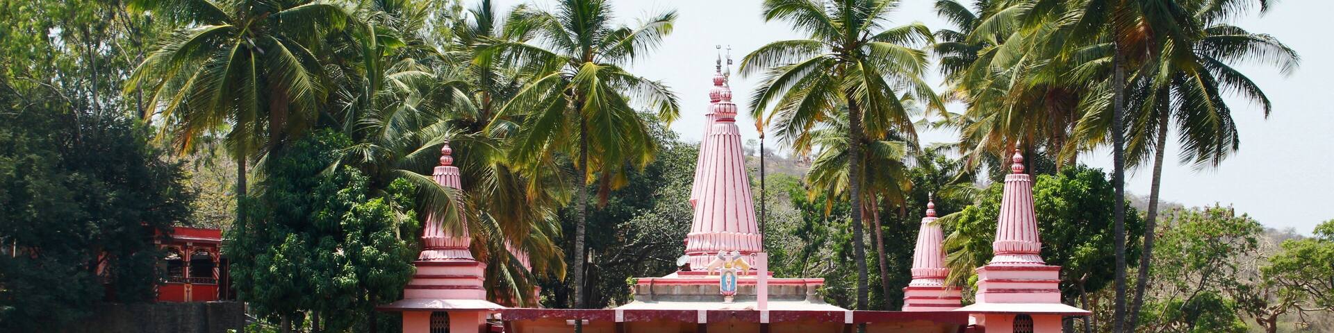 Ramdara (Prabhu Ramchandra's Temple) with waterfront. Loni kalbhor, Pune, Maharashtra, India