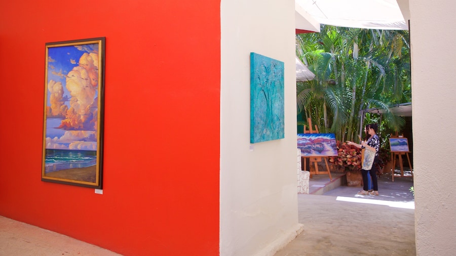 Logan Gallery showing art and interior views