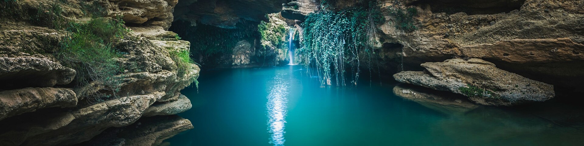 Beautiful panoramic photograph in the Salto del Usero in Bullas, Murcia