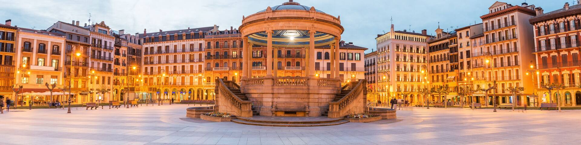 Panorama of Pamplona Market Square