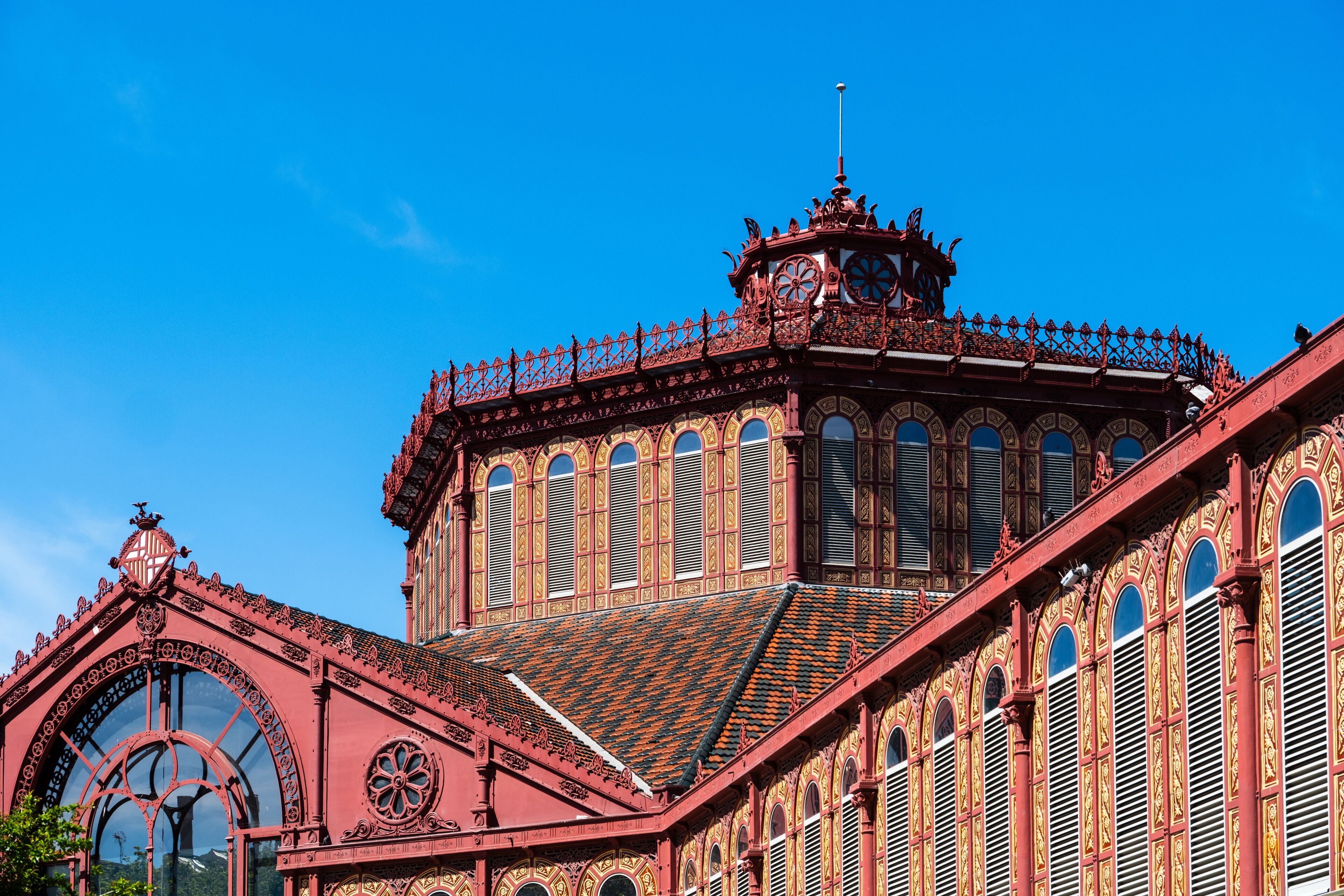 Mercat Sant Antoni im Viertel El Raval, Barcelona, Spanien
