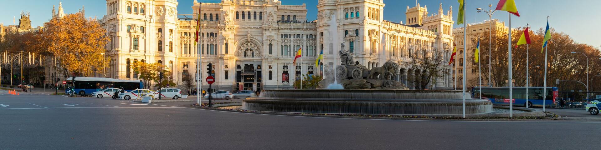 Madrid, Spain 28-12-2022 The former Communication Palace is a monumental building that has been the seat of Madrid City Council since 2007 it served before as as the headquarters for the Spanish Post
