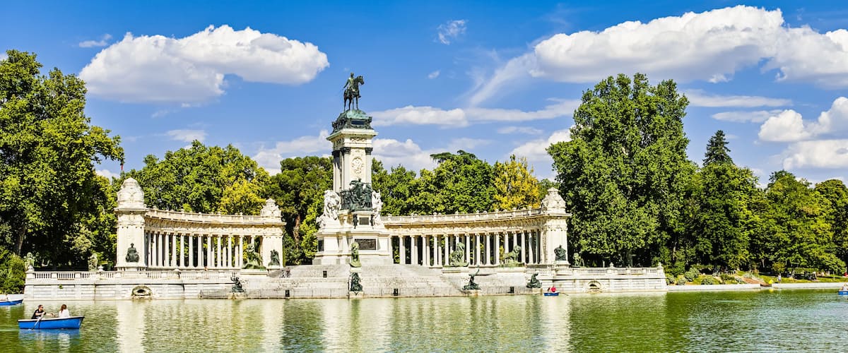 Retiro park in Madrid