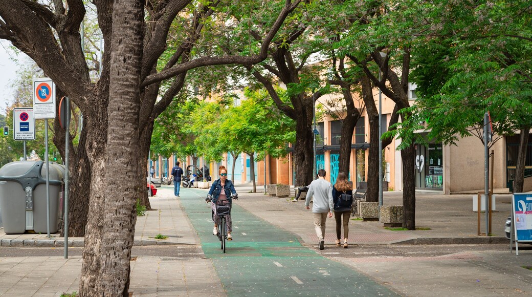 La Buhaira showing a garden and road cycling as well as an individual femail
