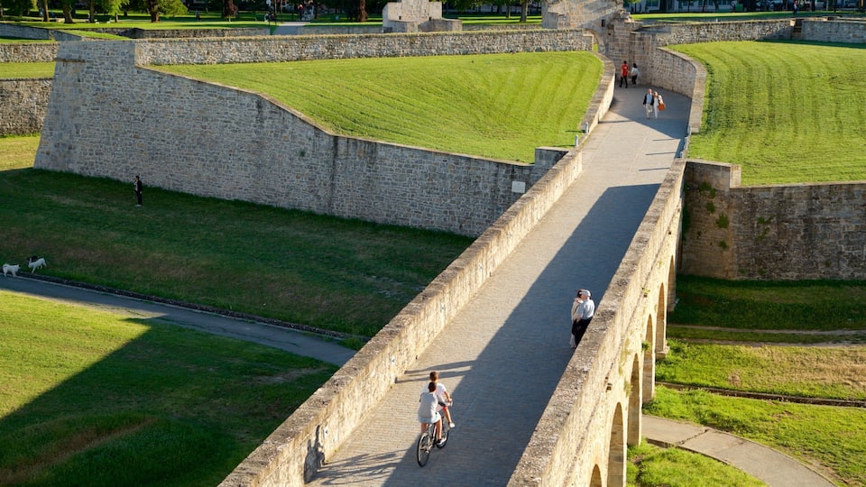 Ciudadela featuring a garden, landscape views and a bridge