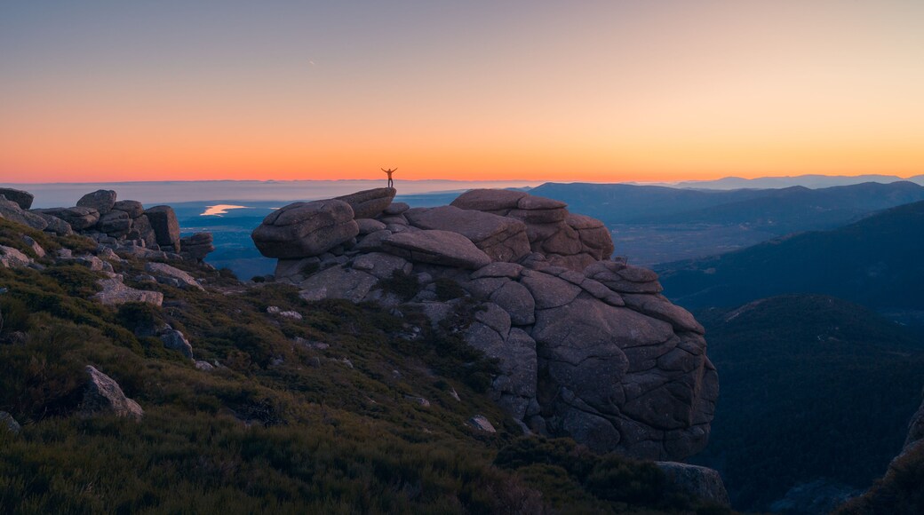 Sunset over Siete Picos in Sierra de Guadarrama