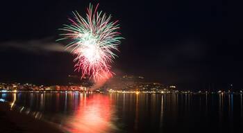 The Night of San Juan with fireworks in Spain