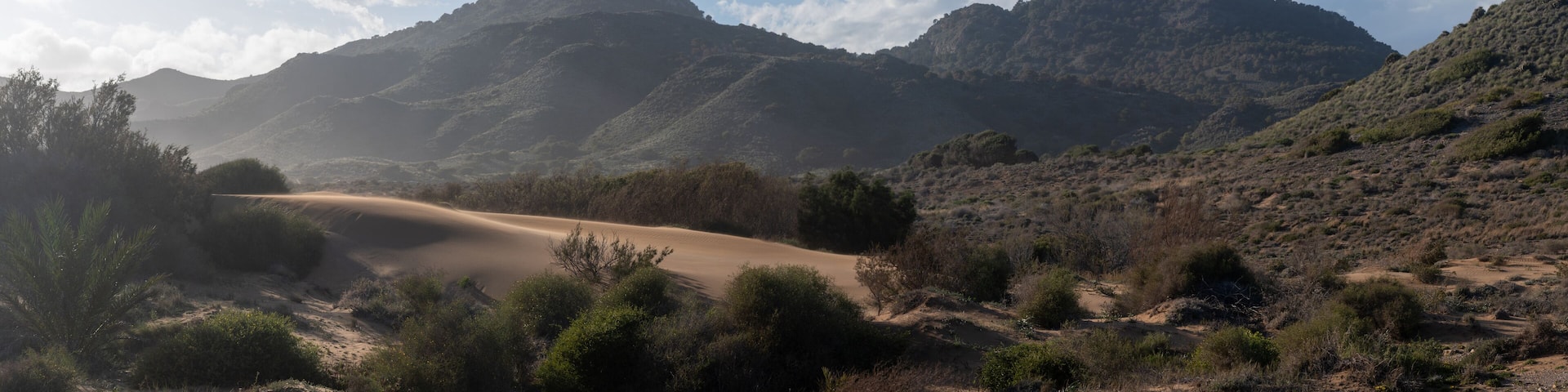 Landscape of Calblanque Beach, Cartagena (Spain)
