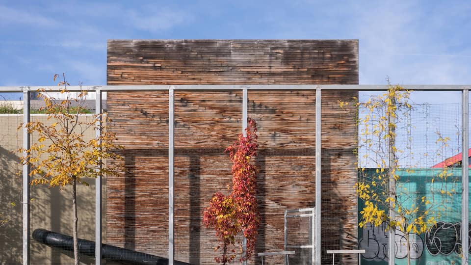 Pneumatic refuse collection plant in the quarter of Mariturri. Vitoria-Gasteiz, Basque Country, Spain