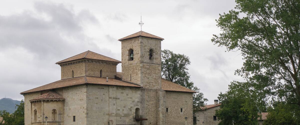 Basilica of San Prudencio in Armentia. Vitoria-Gasteiz, Basque Country, Spain