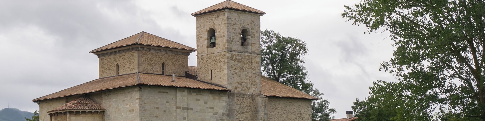Basilica of San Prudencio in Armentia. Vitoria-Gasteiz, Basque Country, Spain