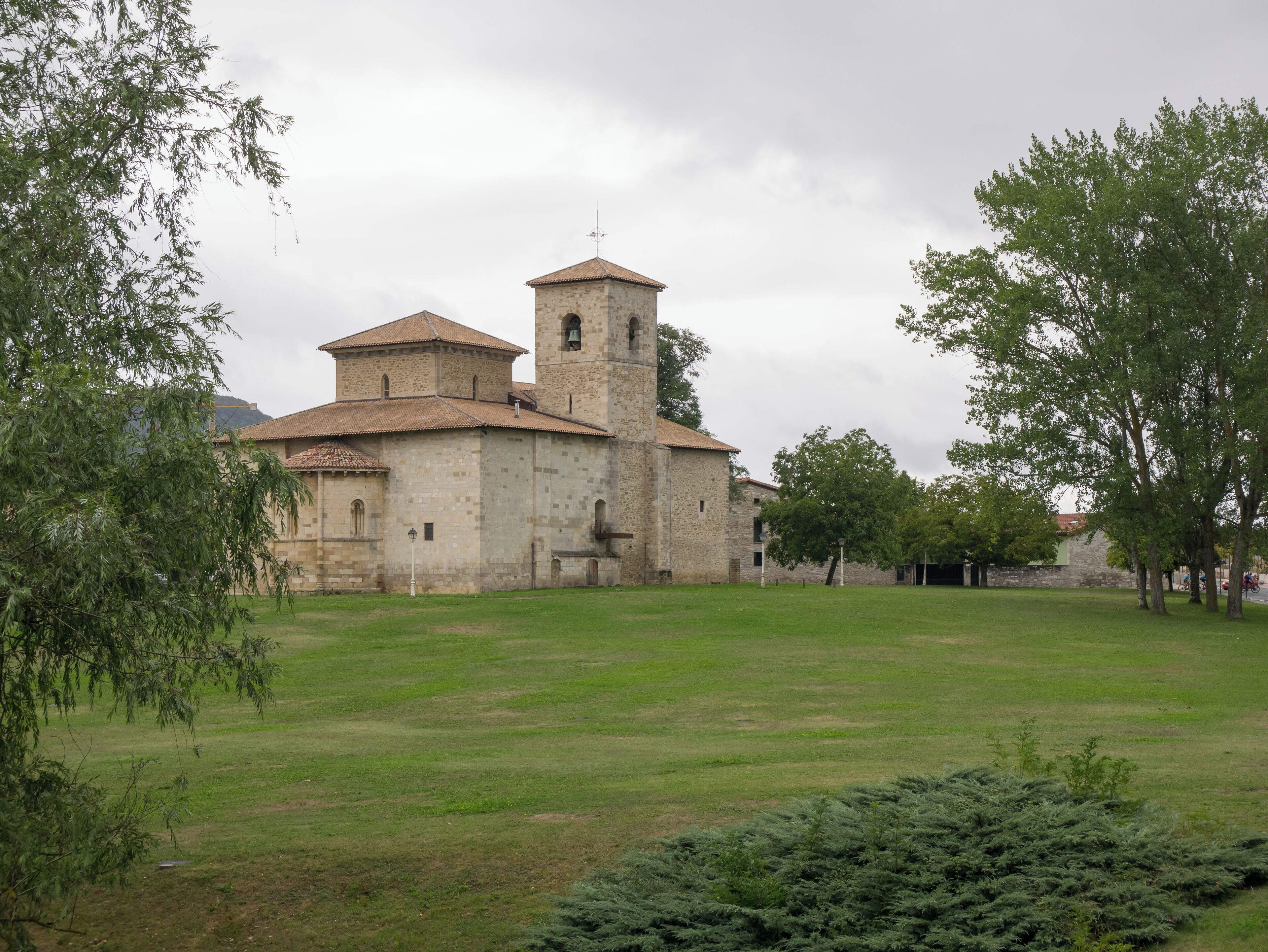 Basilica of San Prudencio in Armentia. Vitoria-Gasteiz, Basque Country, Spain