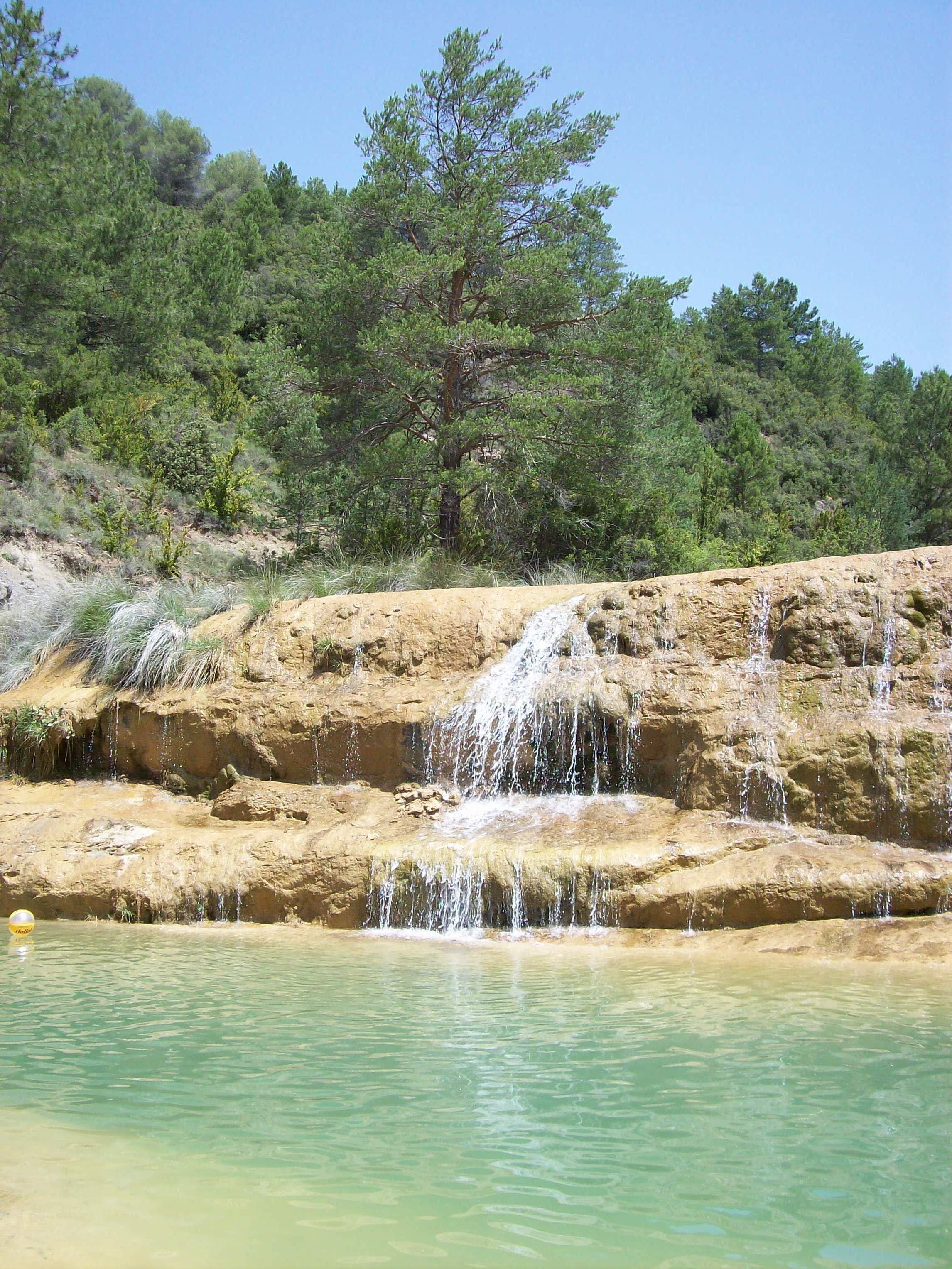 Little falls near the dam of La Peña - Huesca - Spain