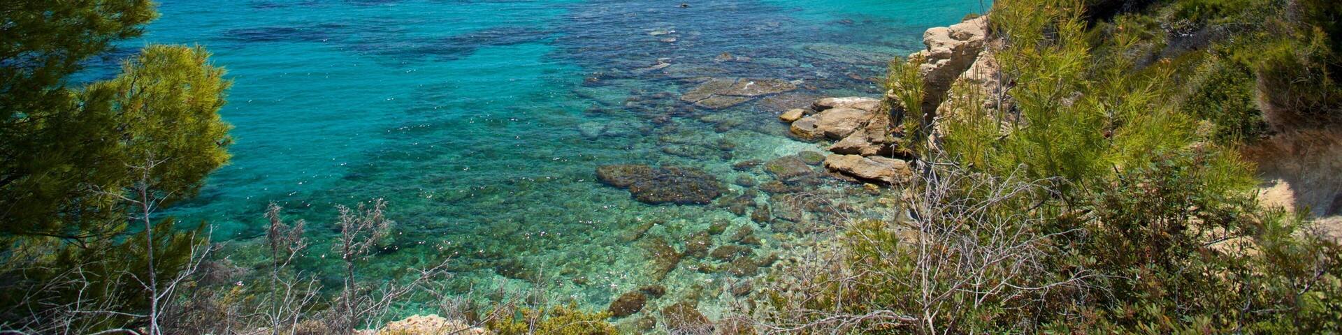 Benissa Coast showing general coastal views