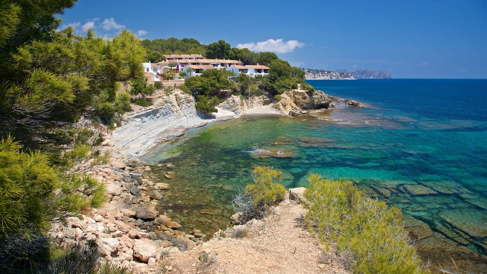 Benissa Coast featuring rocky coastline and general coastal views