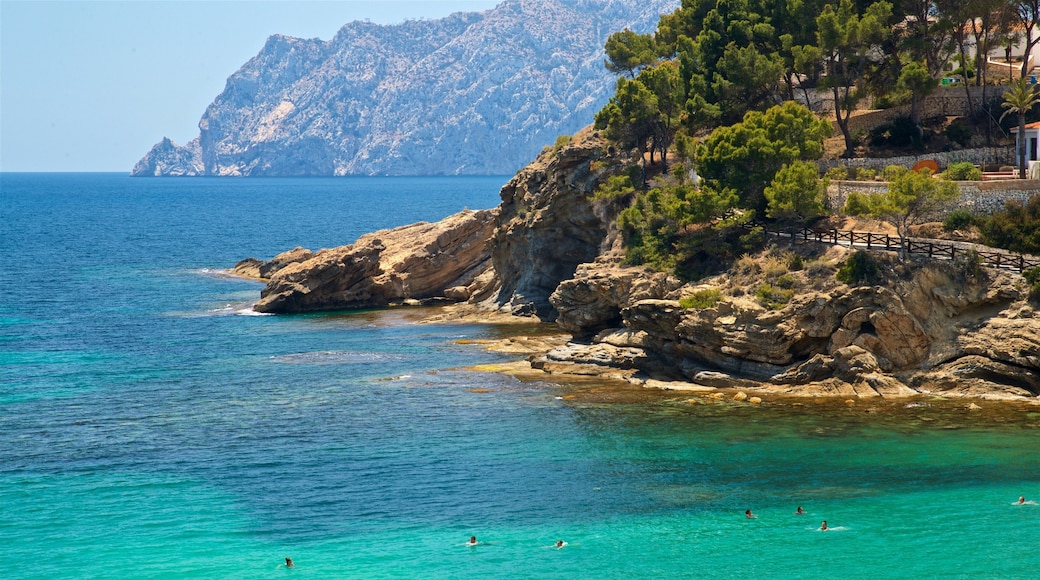 Benissa Coast featuring rugged coastline and general coastal views