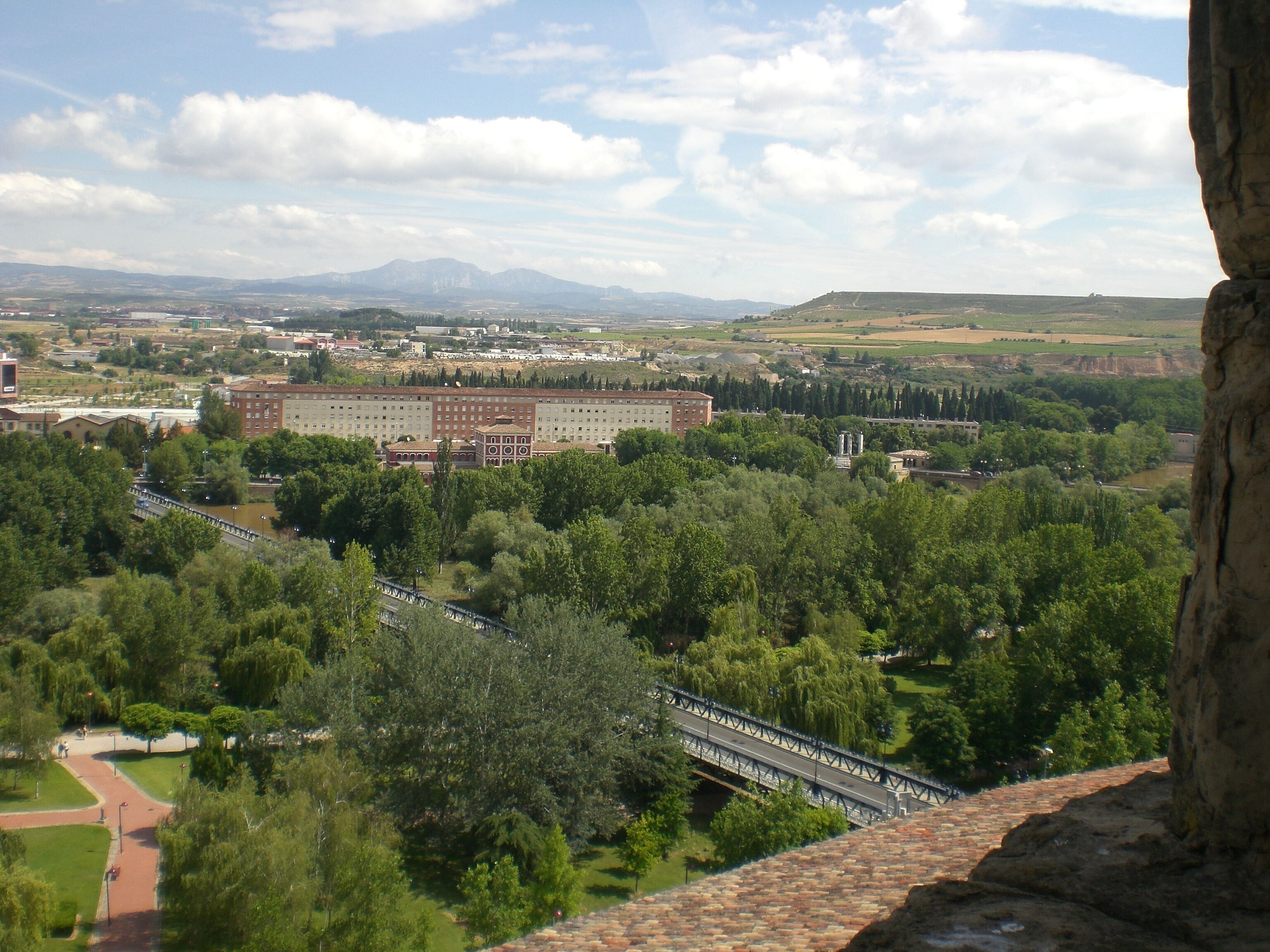 Vista de Logroño desde la torre de la iglesia de Santiago