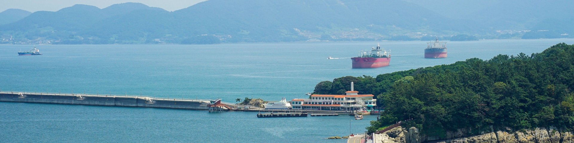 Landscape of Yeosu, South Jeolla Province, Korea