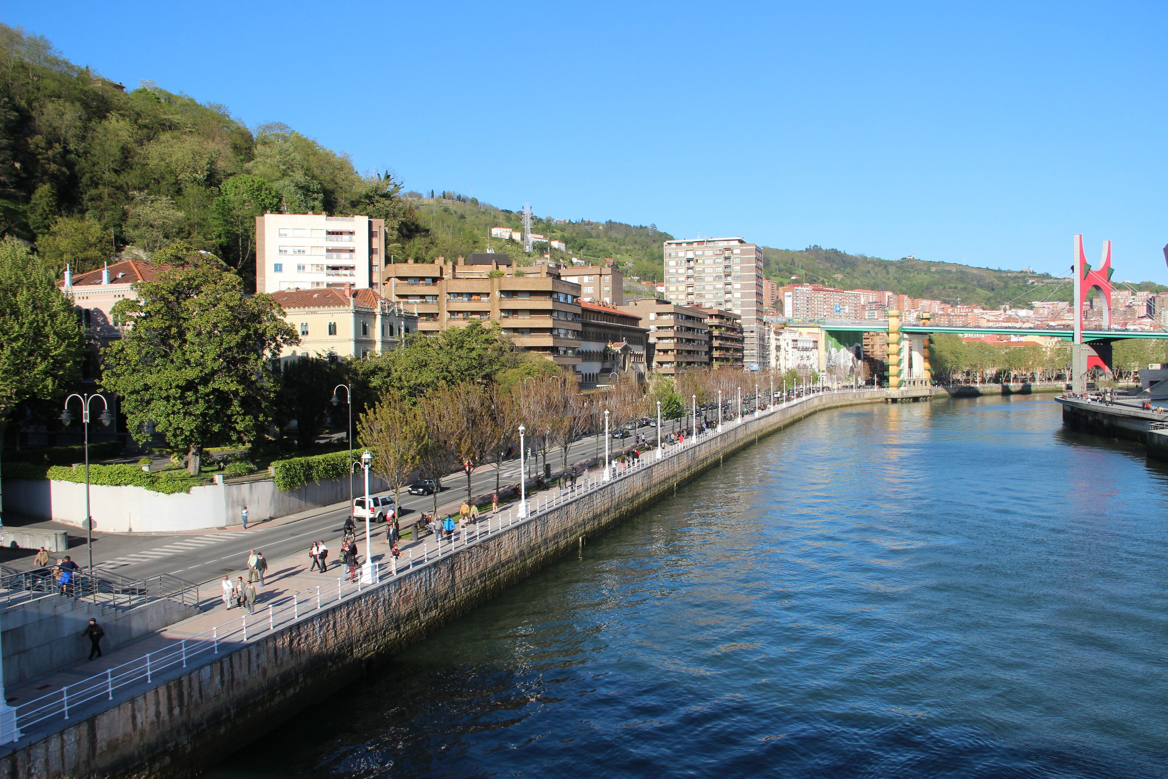 View from the Puente Pedro Arrupe